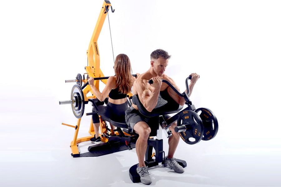 Powertec Workbench Biceps Curl Machine Attachment - Heavy Duty Gym Equipment for Home & Commercial Use - Perfect for Strength Training & Muscle Building