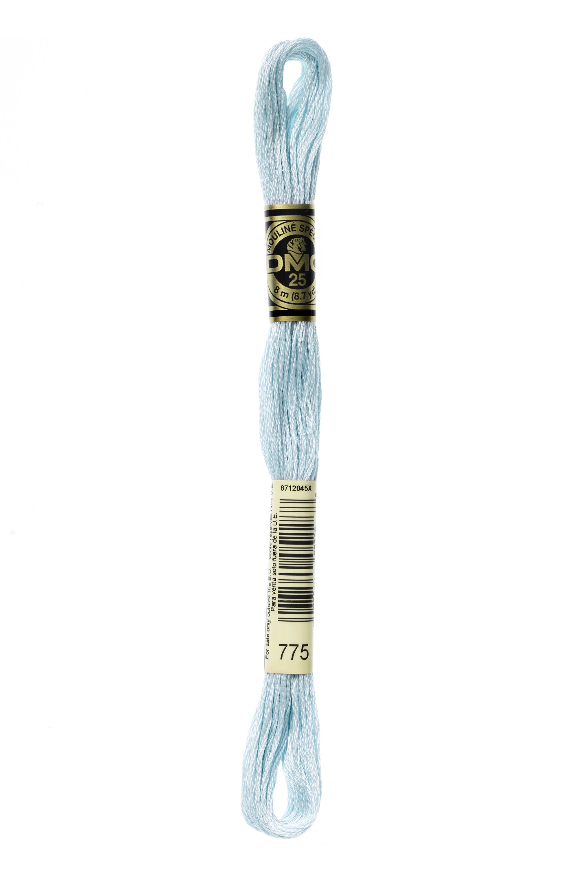DMC 775 Cotton Embroidery Floss - 100% Mercerized Cotton Thread for Cross Stitch, Needlework & Hand Embroidery - Perfect for DIY Crafts, Scrapbooking & Home Decor Projects