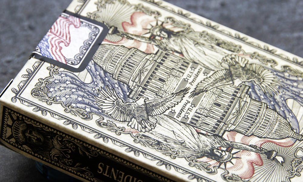 US Presidents Bicycle Playing Cards - Deluxe Embossed Collector's Edition | Premium Poker Cards for Game Nights, Gifts & Collectors