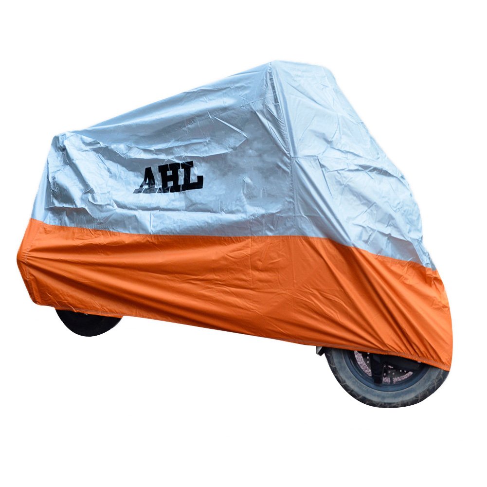 All-Weather Waterproof Motorcycle Cover - Dustproof, UV Protective & Breathable for Indoor/Outdoor Use (XXXL, Black) - Perfect for Garage Storage, Travel & Long-Term Parking Protection