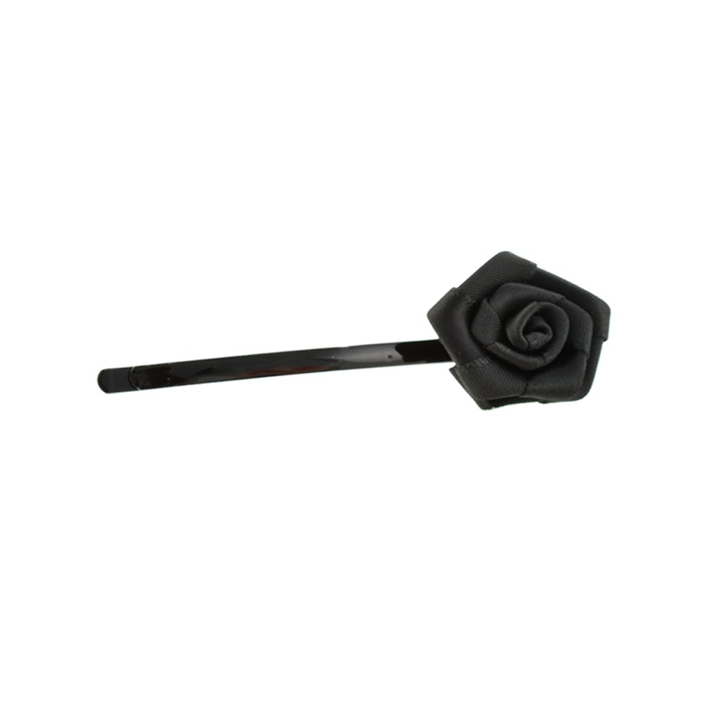 Aaishwarya Black Floral Hair Clip for Women & Girls - Elegant Hair Accessory for Parties, Weddings & Daily Wear