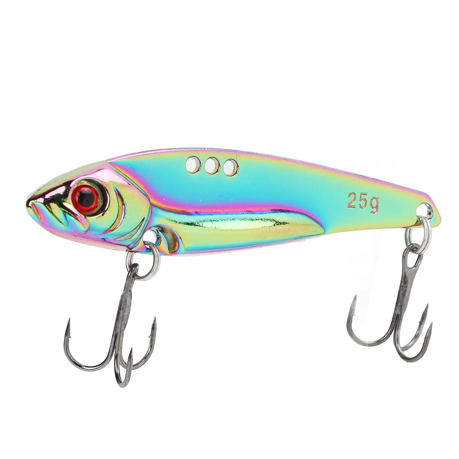 25g Metal High Strength Artificial Fishing Swimbait Lure - Freshwater Fishing Bait for Bass, Trout & Walleye - Perfect for Casting, Trolling & Shore Fishing