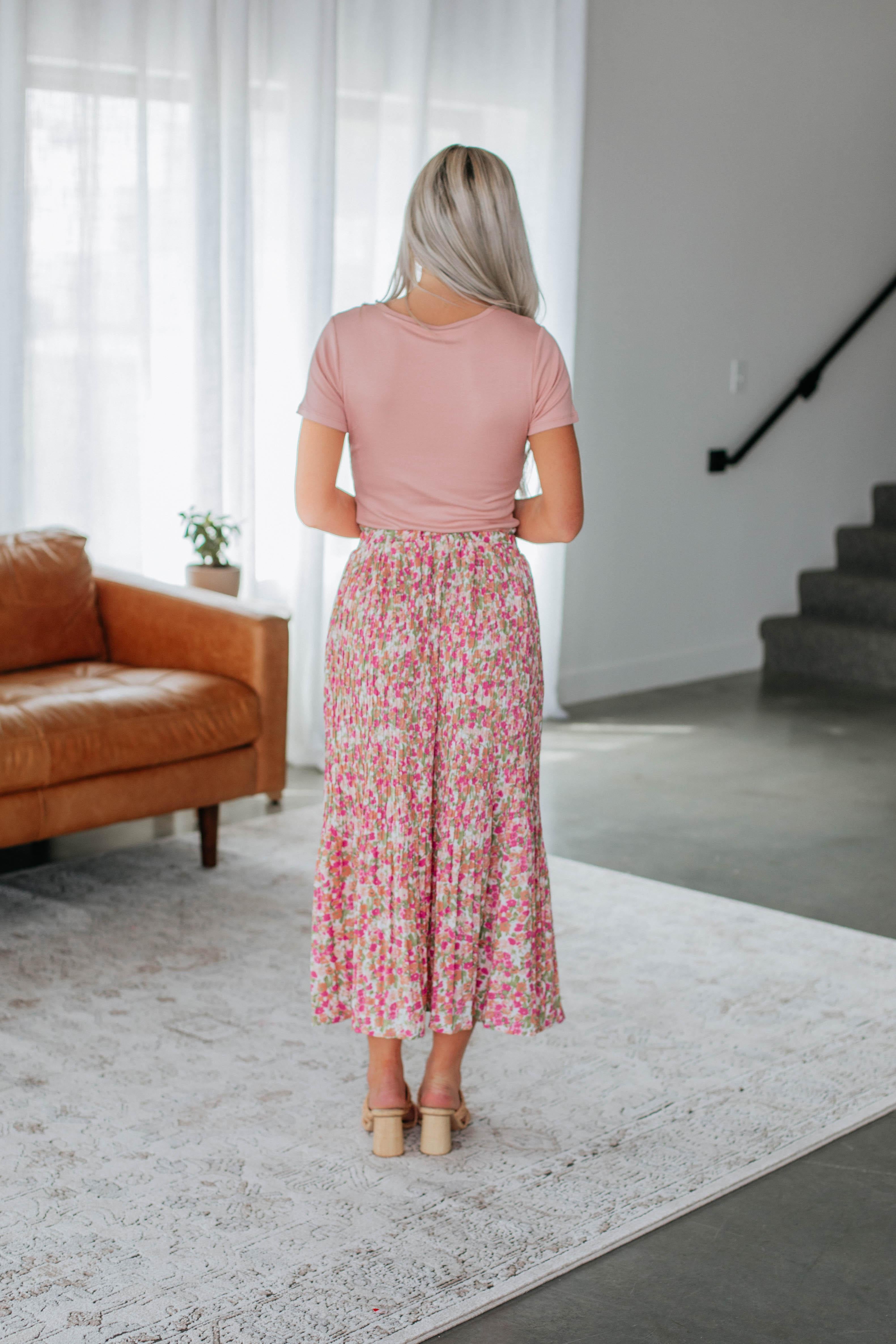 Stylish Addy Floral Skirt in Orchid Print - Perfect for Spring Outfits, Summer Dresses & Casual Occasions