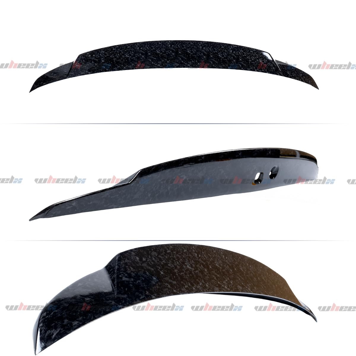 **Rear Trunk Spoiler for 2007-2015 Infiniti G35 G25 G37 Q40 Sedan | Duckbill High Kick Wing Splitter Lip | Glossy Forged Carbon Fiber Pattern | Perfect for Car Upgrades & Racing Enthusiasts**