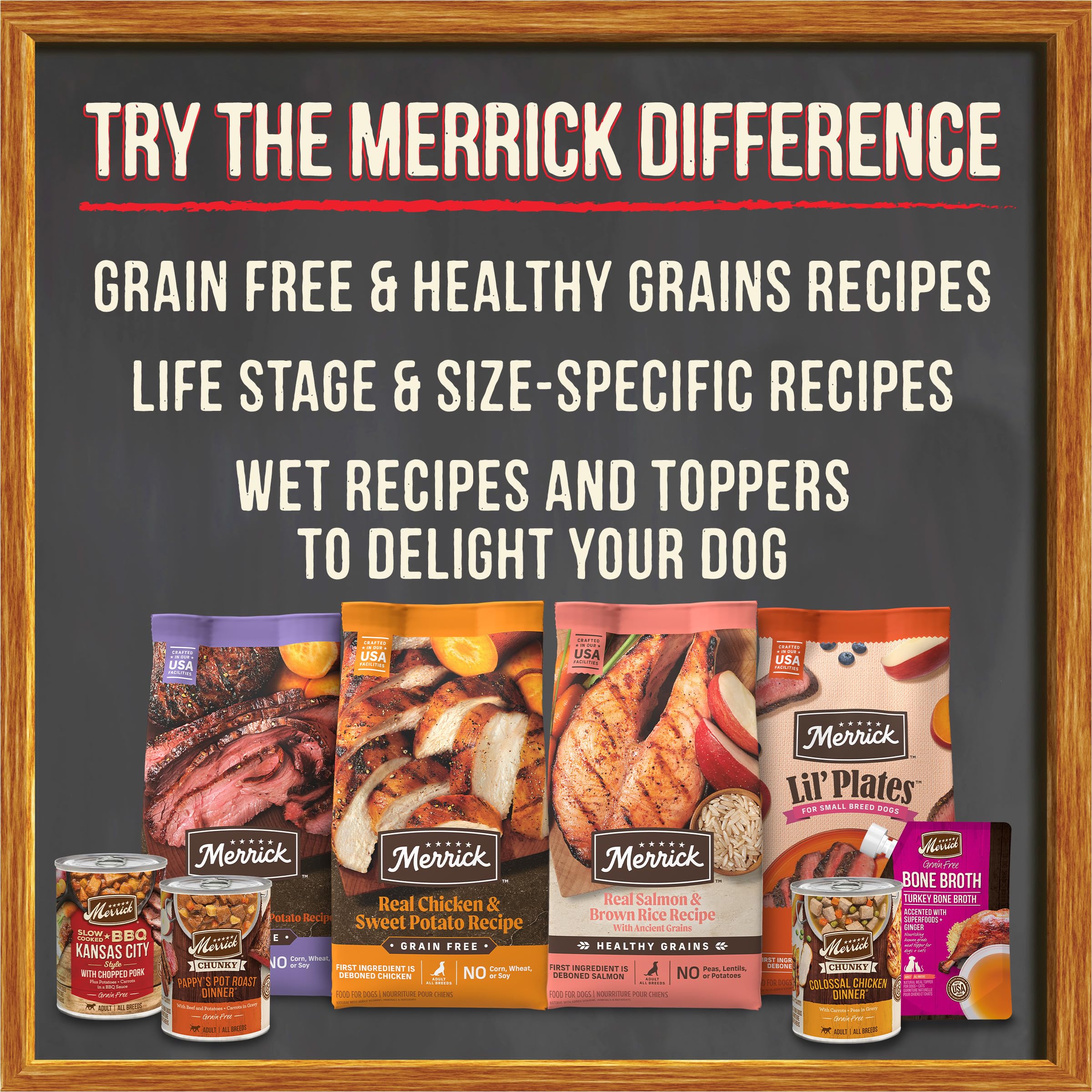 Premium Grain-Free Wet Dog Food by Merrick - Wilderness Blend Recipe, Soft & Wholesome Canned Adult Dog Food (12 Pack, 12.7oz) - Ideal for Active Dogs, Training Treats & Meal Toppers