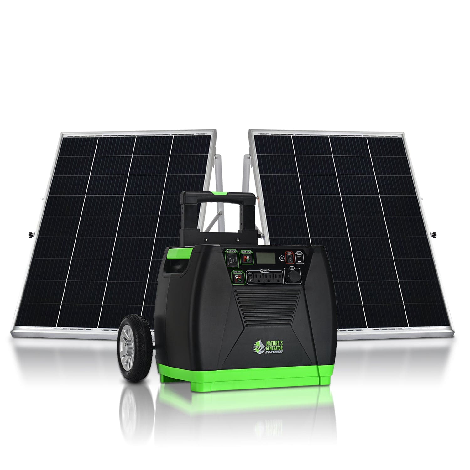 Nature's Generator Elite Gold System - Portable Solar Power Generator for Home, Camping & Emergency Backup | Off-Grid Energy Solution