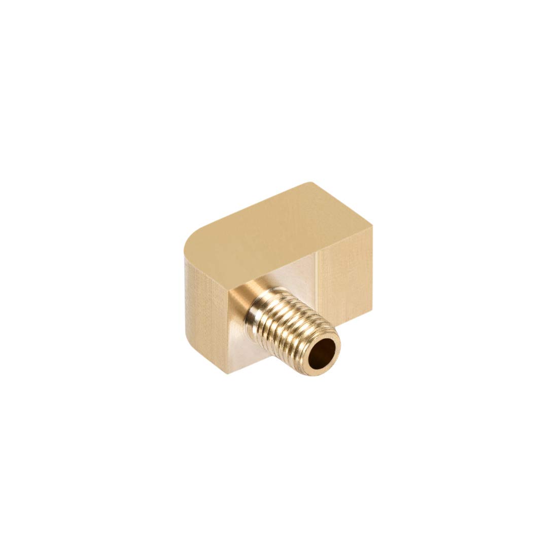 uxcell Brass Pipe Fitting 90 Degree Barstock Street Elbow M6 Male to M8 Female Connector - 2 Pack for Plumbing, Hydraulic Systems & DIY Projects