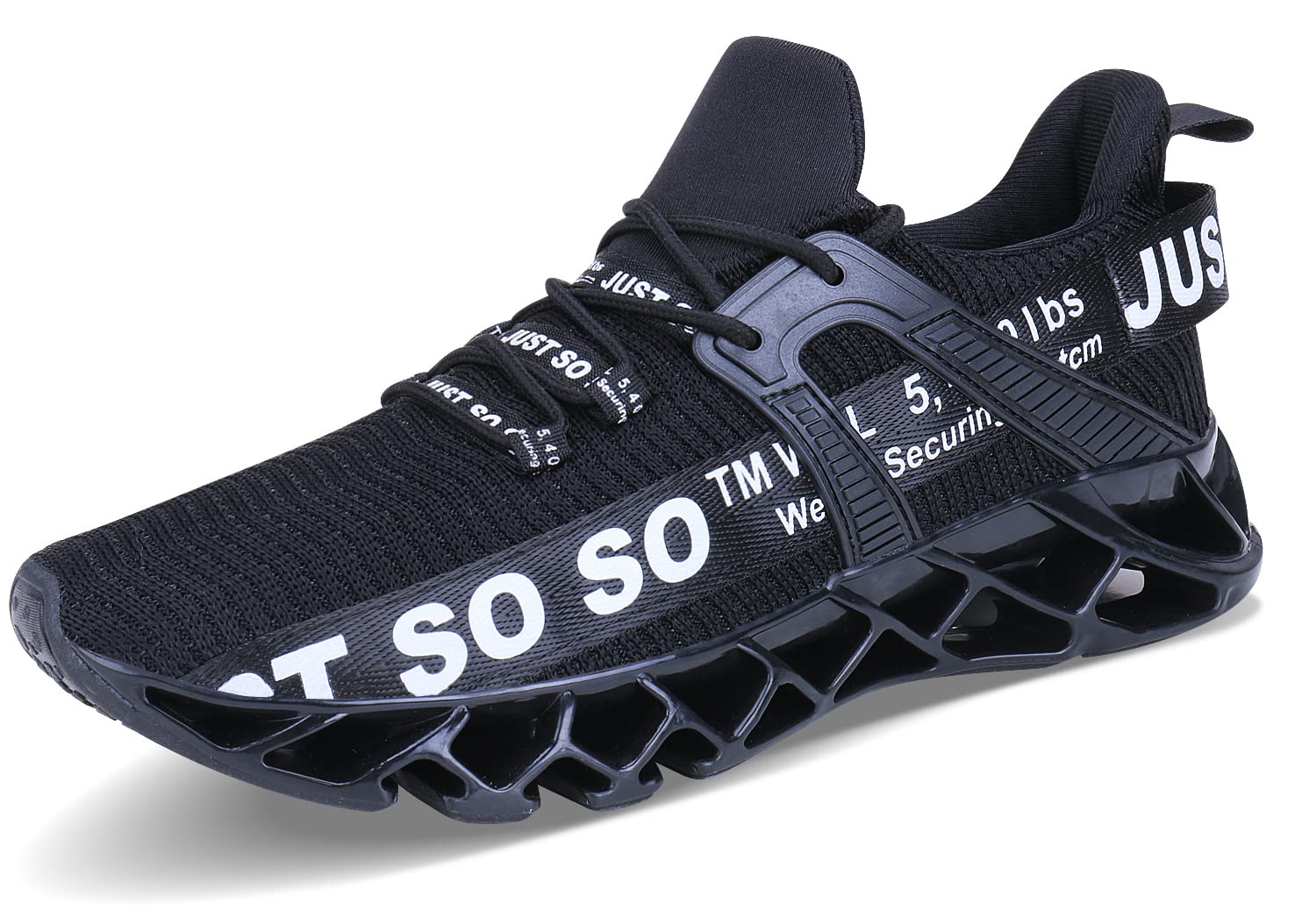 WONESION Men's Breathable Walking Shoes - Lightweight Tennis & Running Sneakers for Men - Fashion Blade Design - Perfect for Gym, Workout, Jogging & Casual Wear