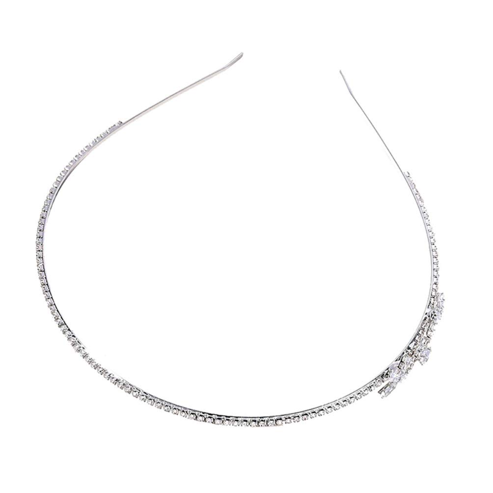 Sparkling Rhinestone Wedding Headband - Crystal Bridal Hair Accessories for Bride, Bridesmaids & Kids - Elegant Leaf & Vine Design with Alloy Metal Tiara - Perfect for Weddings, Prom, Pageants & Special Occasions