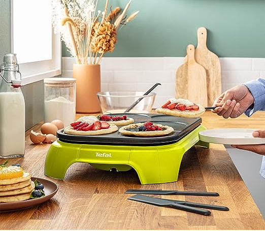 Tefal Colormania 1000W Electric Crepe Maker - Perfect for Breakfast, Desserts & Family Gatherings