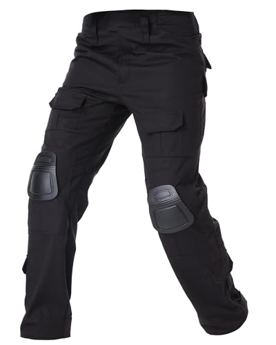 Black With Knee Pads