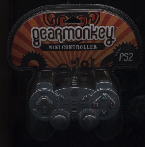 Gear Monkey Mini Wireless Controller for PS2 - Compatible with Playstation 2 Console - Perfect for Retro Gaming & Multiplayer Sessions