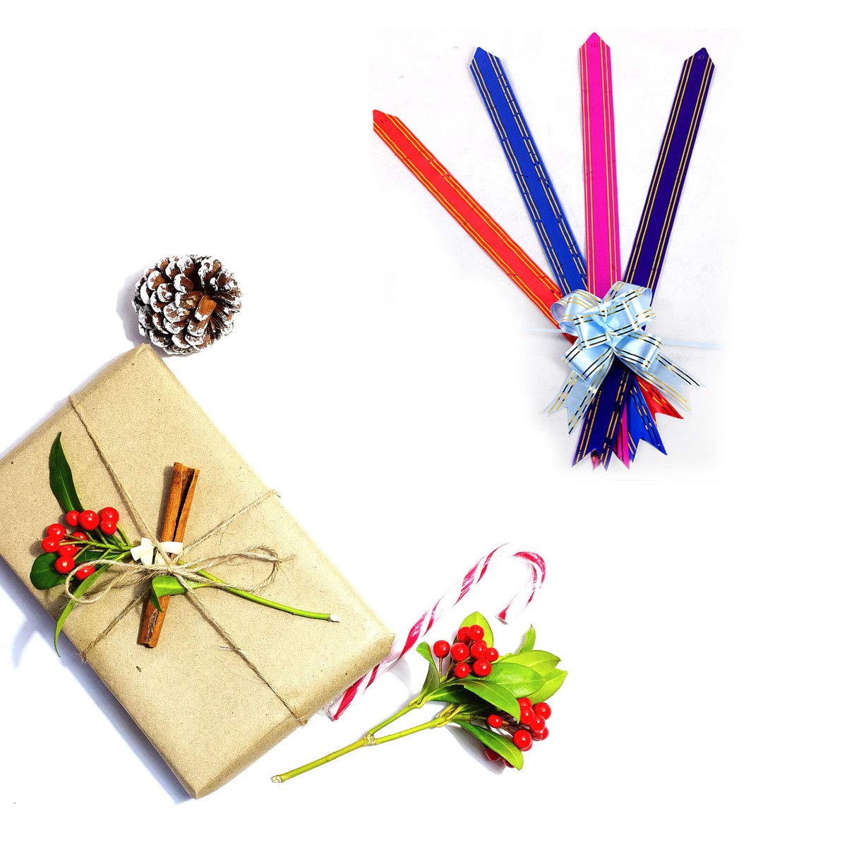 30 Pieces 5.5 Inch Pull Bows for Gift Wrapping - Premium Ribbon Bows for Wedding, Birthday, Christmas Presents & Gift Baskets (Pink) - Perfect for Party Decorations, Present Toppers & Holiday Gift Packaging