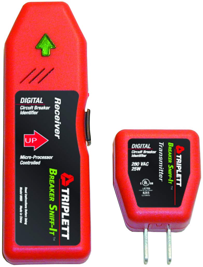 Triplett 9650 Breaker Sniff-It Automatic Circuit Breaker Locator with Audible & Visual Alerts - Ideal for Home Electrical Panel Mapping & DIY Circuit Tracing