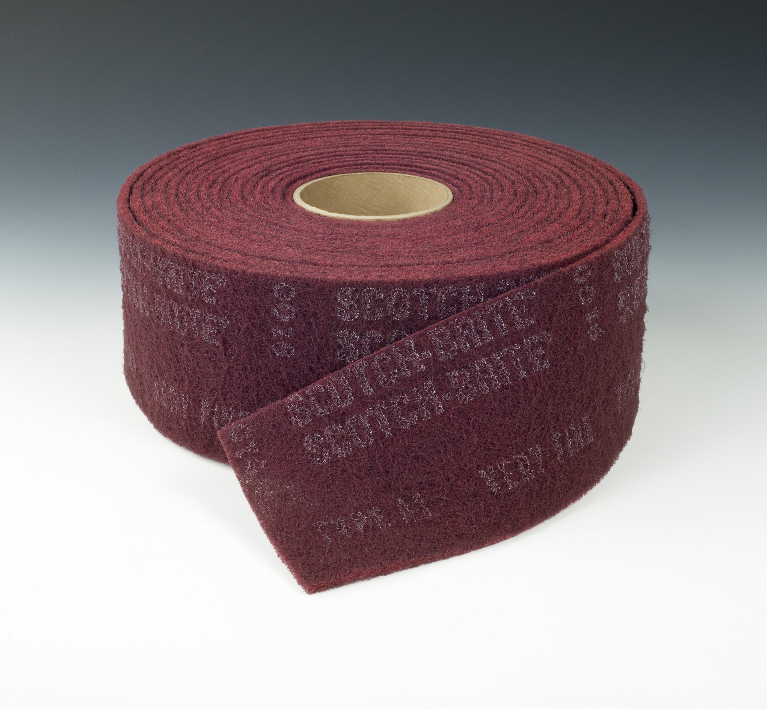 Scotch-Brite Light Deburring Roll - Very Fine Grit Aluminum Oxide Abrasive - 6