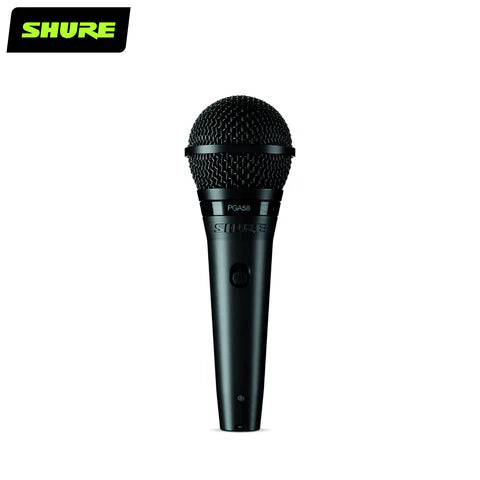 Shure PGA58 LC Cardioid Dynamic Vocal Microphone - Professional Studio & Live Performance Mic for Singers, Podcasters & Public Speakers