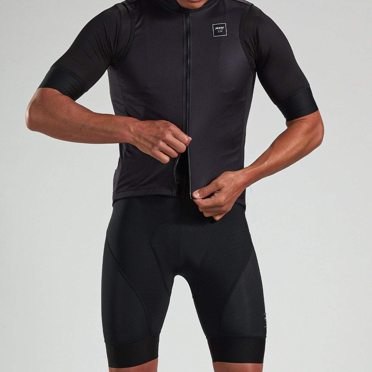 Men's High-Visibility Cycling Vest - Breathable & Reflective for Safety - Black - Perfect for Road Biking, Commuting & Night Rides