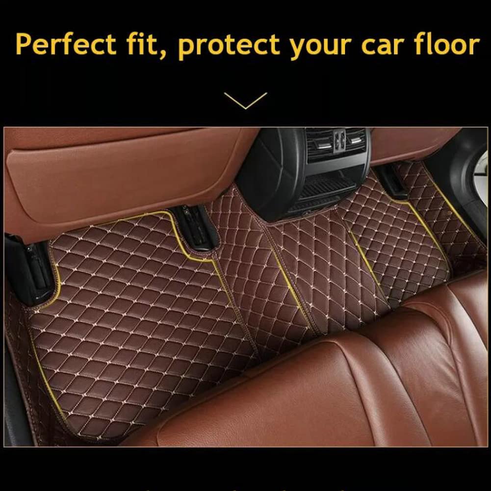 Premium Custom Car Floor Mats - Universal Fit for 99% Cars, Trucks & SUVs | Waterproof Leather Automotive Floor Liners | Vehicle-Specific Design | Black Car Accessories | Perfect for Daily Commute, Road Trips & All-Weather Protection