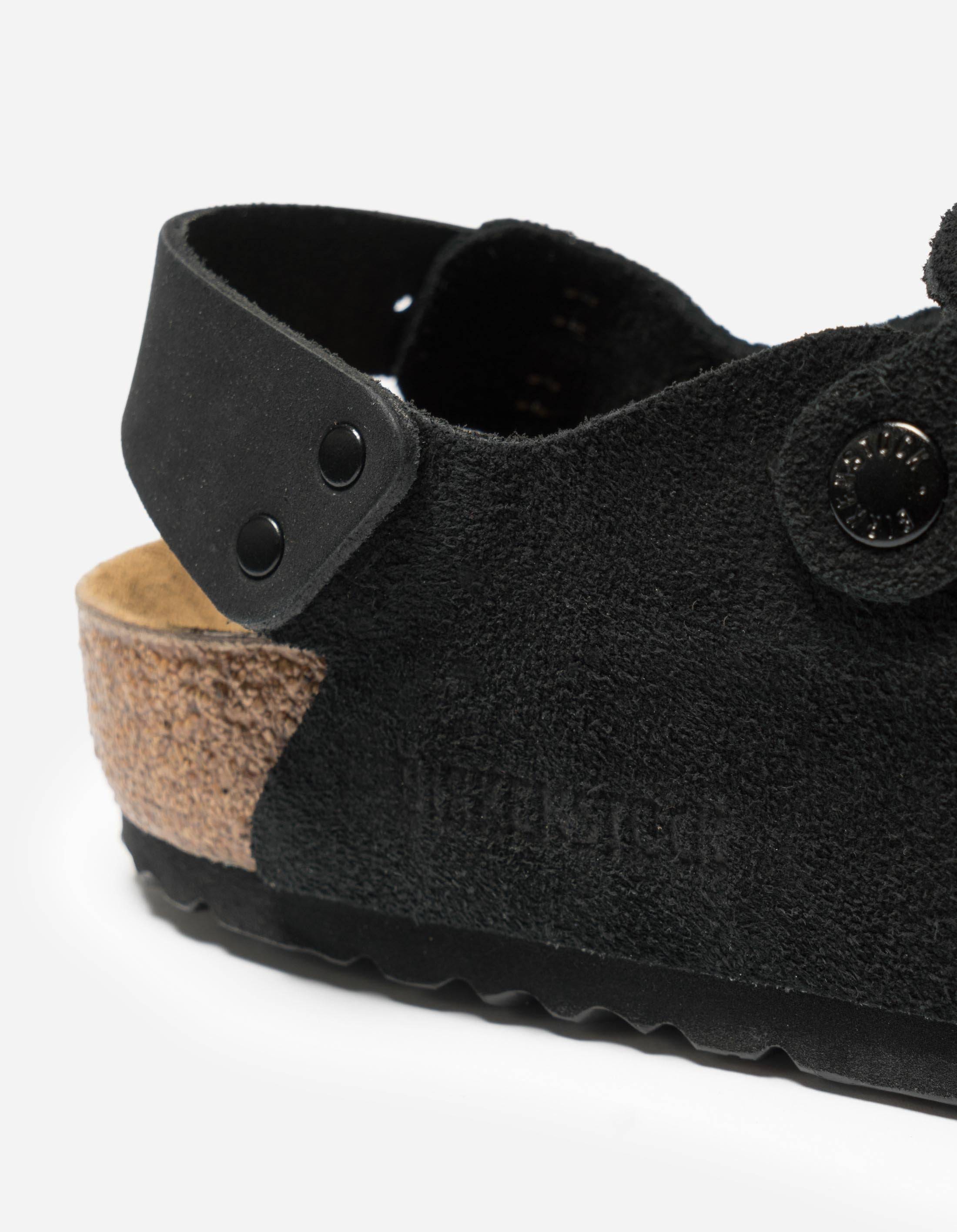 Birkenstock Tokio II Suede Leather Black Super Grip Shoes - Comfortable & Durable Unisex Footwear for Work, Nursing & Outdoor Activities
