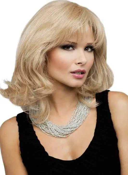Danielle Human Hair Synthetic Blend Wig by Envy Wigs - Natural Look for Everyday Wear, Cosplay & Special Occasions