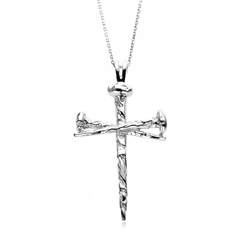 Sterling Silver Cross Necklace for Women - 18 Inch Black Bow Jewelry for Everyday Wear