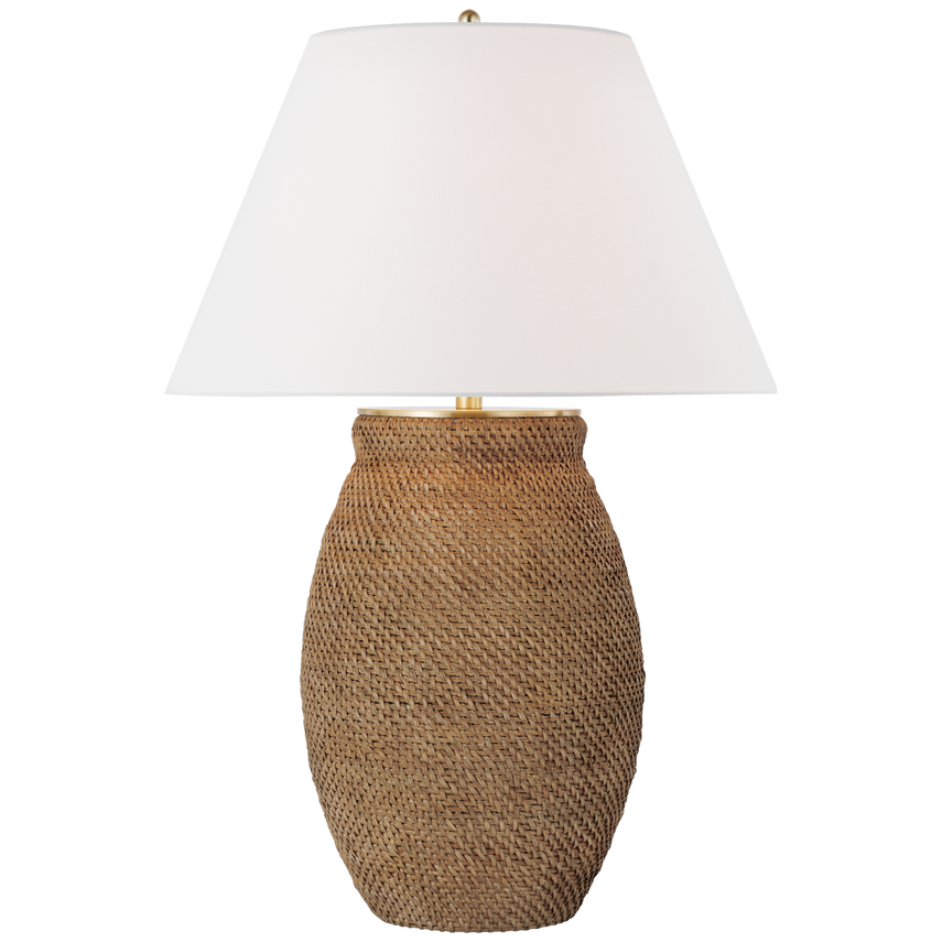 Arden Large Table Lamp - Natural Rattan Shade for Bedroom, Living Room & Office Decor | Stylish & Eco-Friendly Lighting