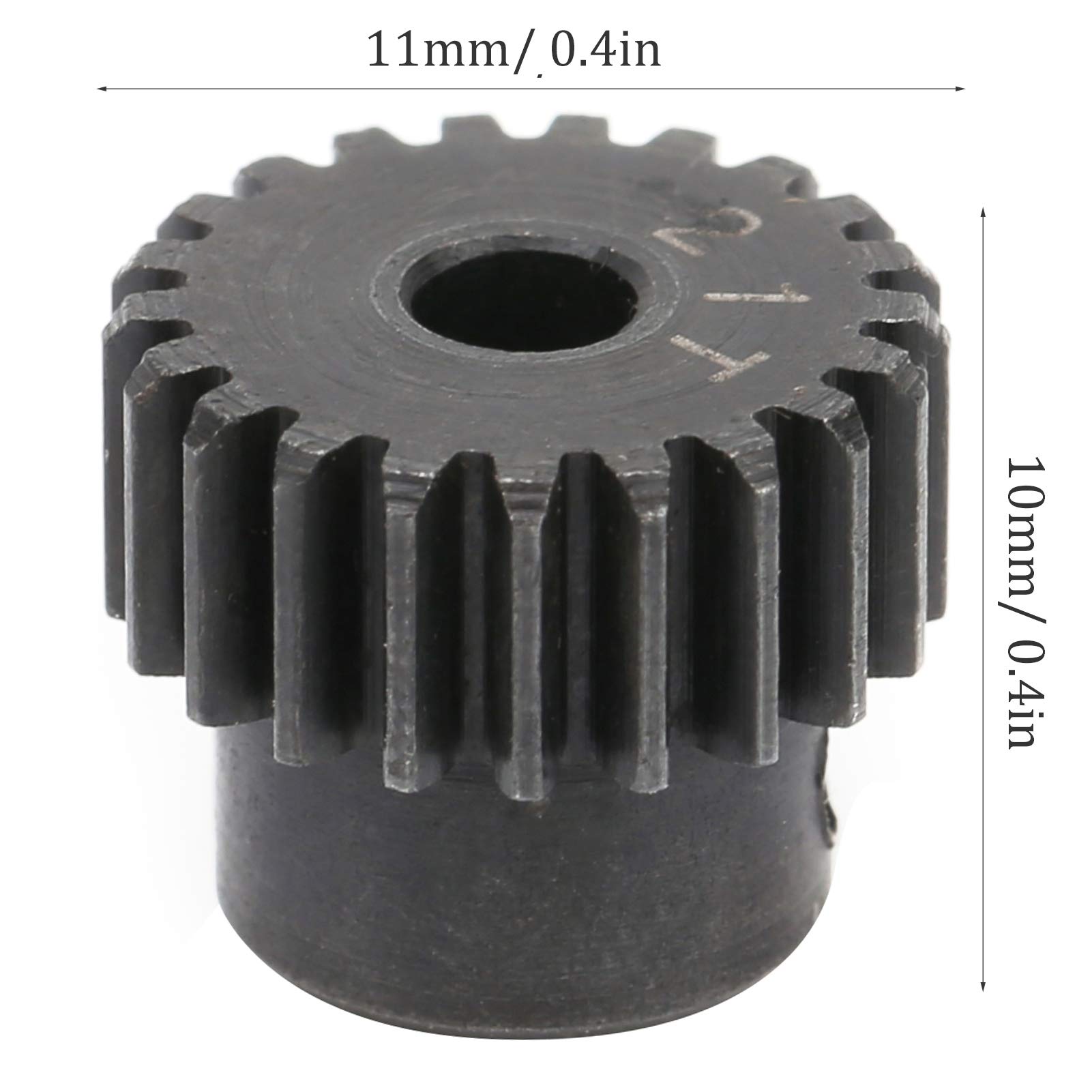 21T Pinion Gear for RC Cars - High Simulation 3.175mm/0.1in Durable Alloy Steel - Perfect for Remote Control Car Upgrades & Off-Road RC Vehicle Performance Tuning