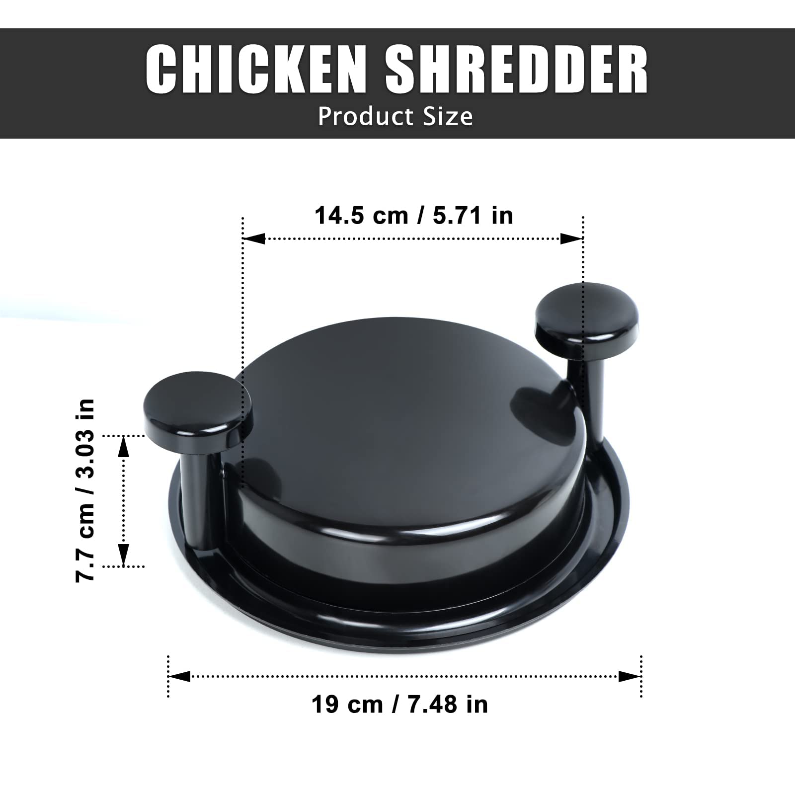 Premium Chicken Shredder Tool - Ergonomic Meat Shredder for Pork, Beef & Chicken with Non-Slip Handle | Dishwasher Safe & Easy to Clean | Perfect for Pulled Pork, Tacos, Sandwiches & Meal Prep