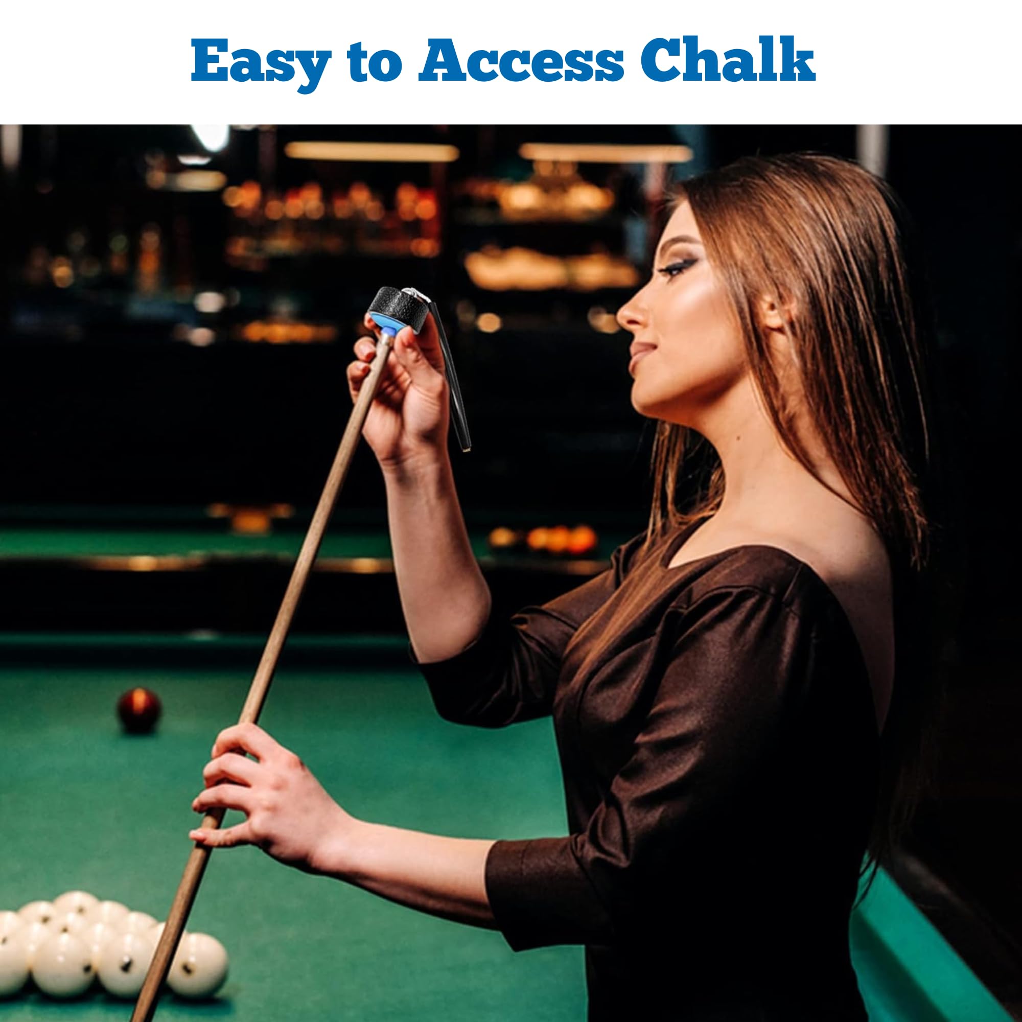TAOM V10 Premium Blue Pool Chalk - 1 Cube for Smooth Billiard & Snooker Play - Perfect for Professional Players & Home Game Rooms