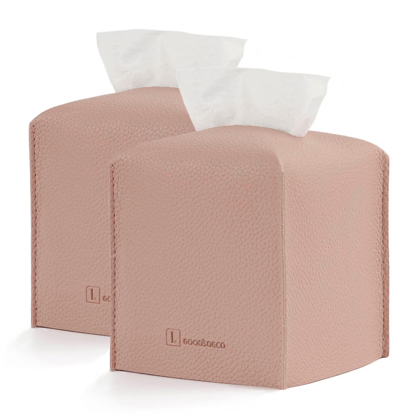 Premium PU Leather Tissue Box Cover Holder - Modern Decorative Storage Cube for Facial Tissues | Stylish Home, Office & Bathroom Vanity Organizer | Perfect for Living Room, Bedroom & Guest Bath Decor