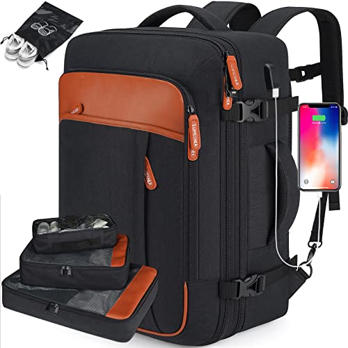 Black (Backpack With 3 Packing Cubes)