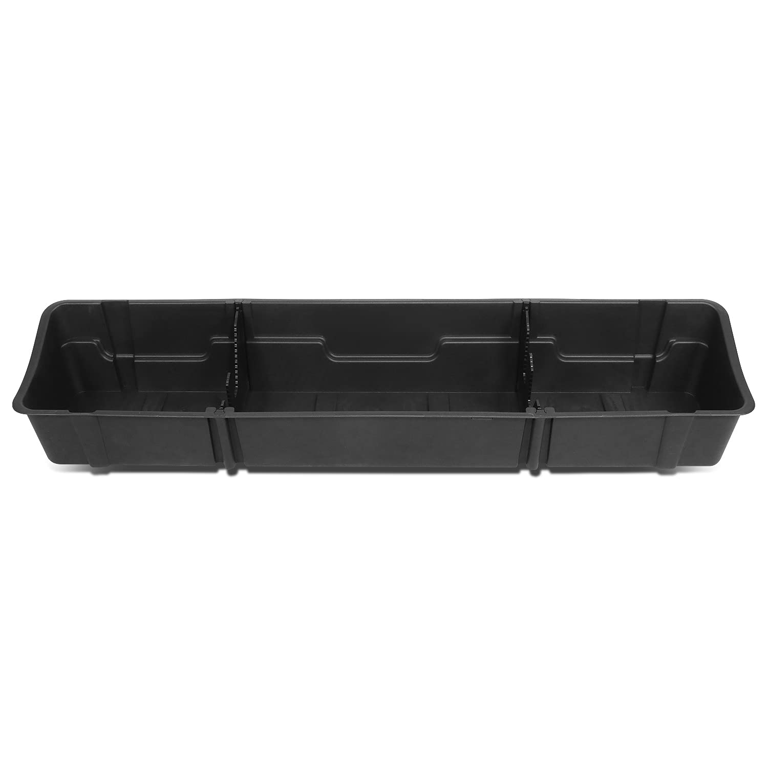 DNA MOTORING Under Seat Storage Box for 2015-2024 Ford F150, 2017-2024 F250 SD & F350 SD Crew Cab Pickup Trucks - Back Seat Organizer (SBOX-003) - Perfect for Road Trips, Camping Gear & Truck Accessories Storage