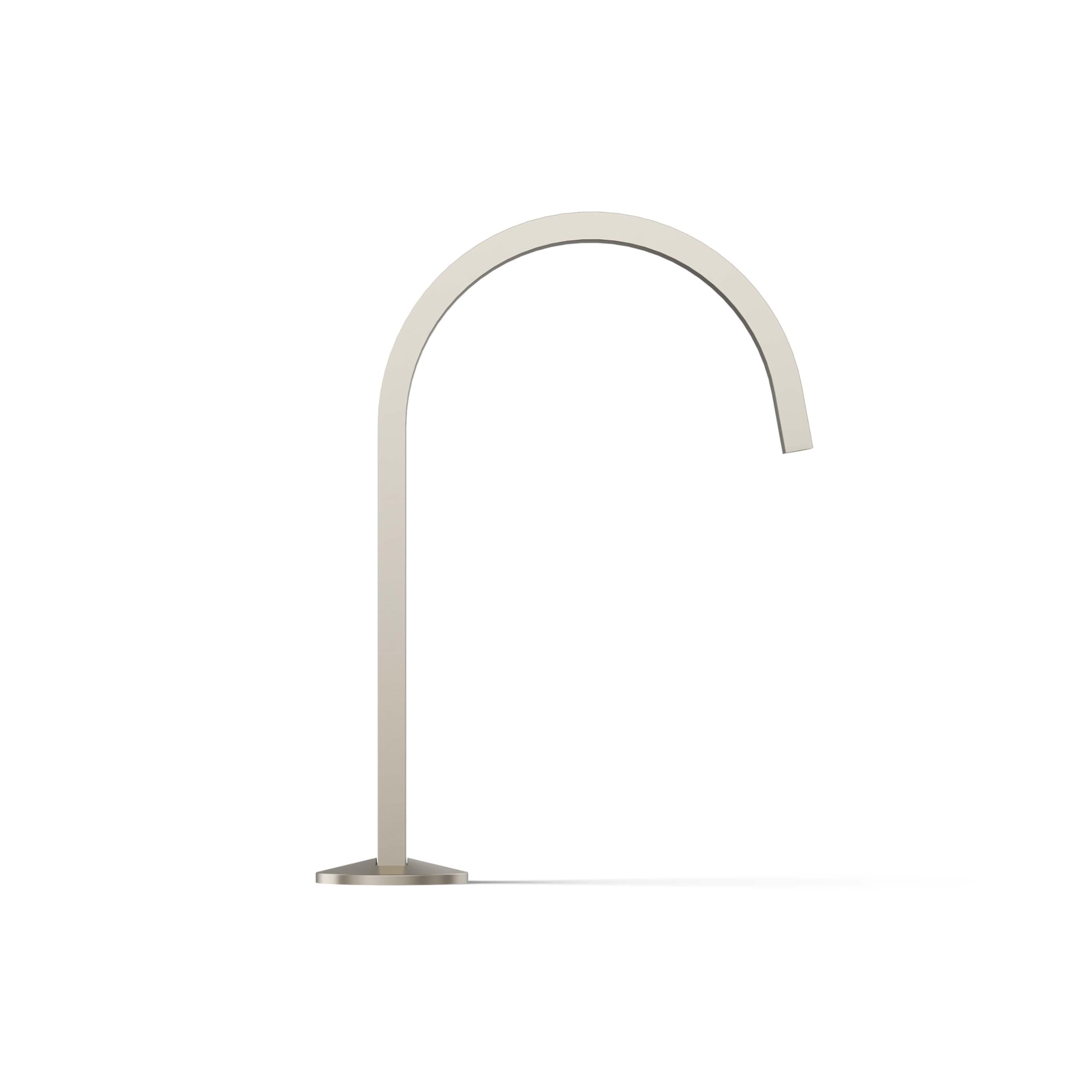 Kohler Ribbon Design Bathroom Sink Faucet - Modern Waterfall Spout for Vanity & Powder Room Sink (Brushed Nickel Finish) - Perfect for Home Renovation & Luxury Bathroom Upgrade