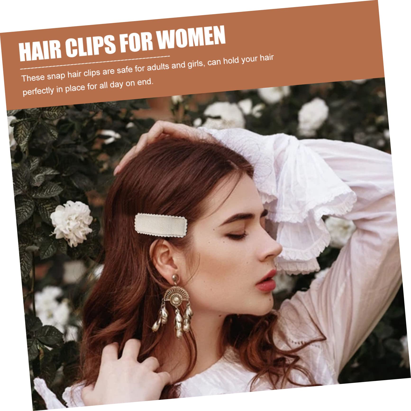 Minkissy Hair Clips for Women - Snap Barrettes Hair Accessories & Jewelry - Perfect for Parties, Weddings & Everyday Styling