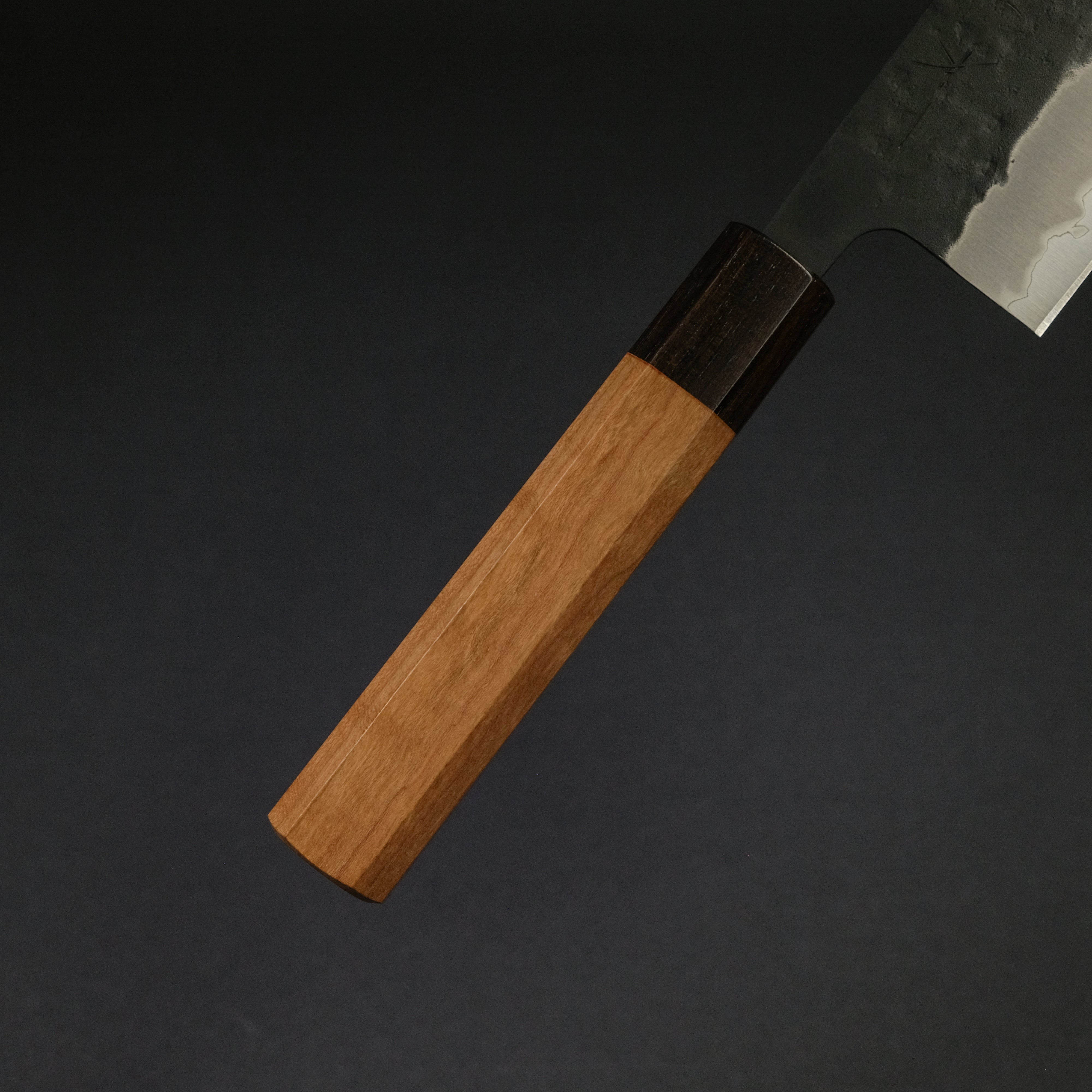 Hitohira Futana SB Kuro Nashiji Nakiri Knife 165mm - Japanese Chef Knife with Cherry Wood Handle - Perfect for Slicing Vegetables, Herbs & Precise Kitchen Tasks
