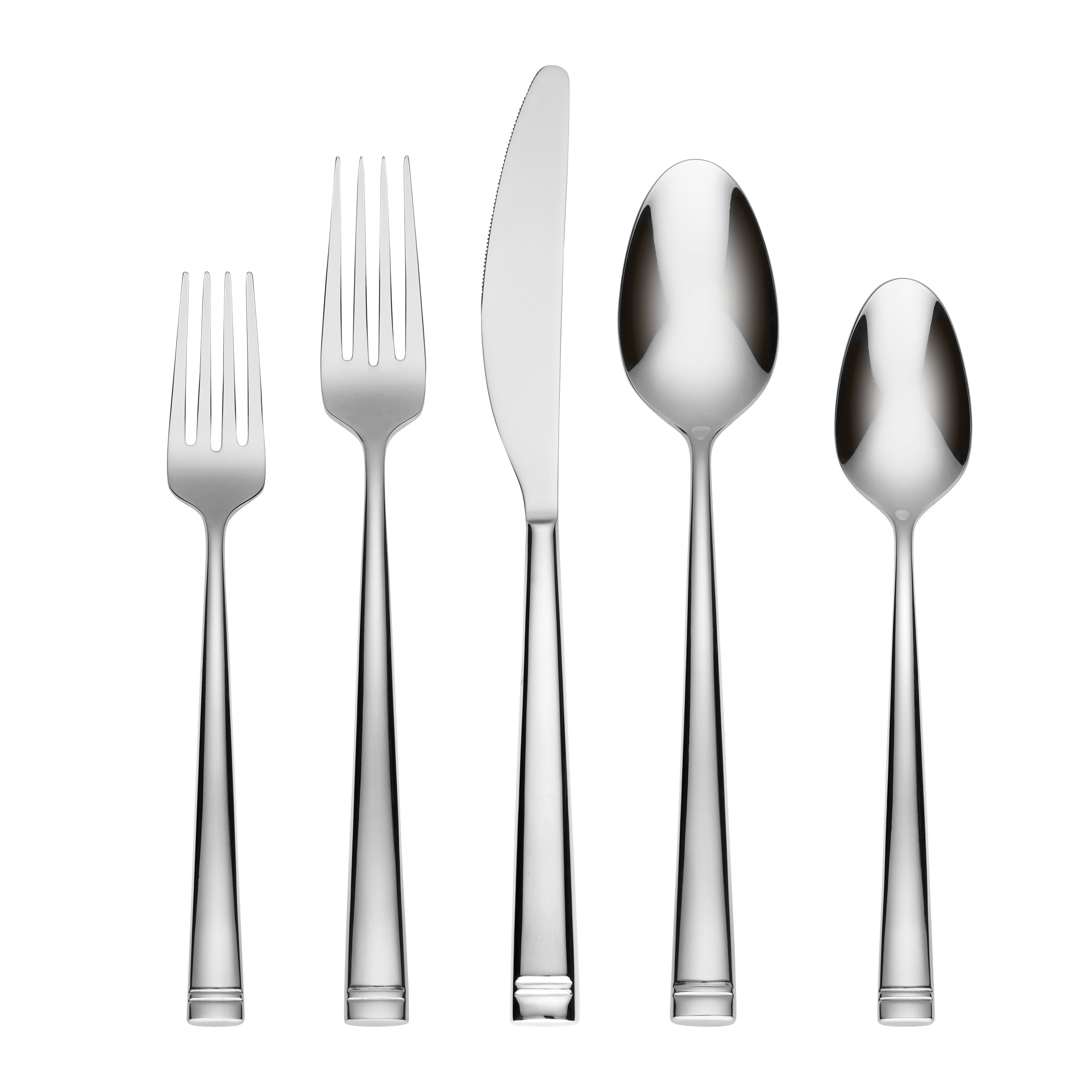 Kingsland Mirror 20-Piece Stainless Steel Flatware Set - Elegant Silverware for Dining, Kitchen & Entertaining - Perfect for Dinner Parties, Weddings & Home Use