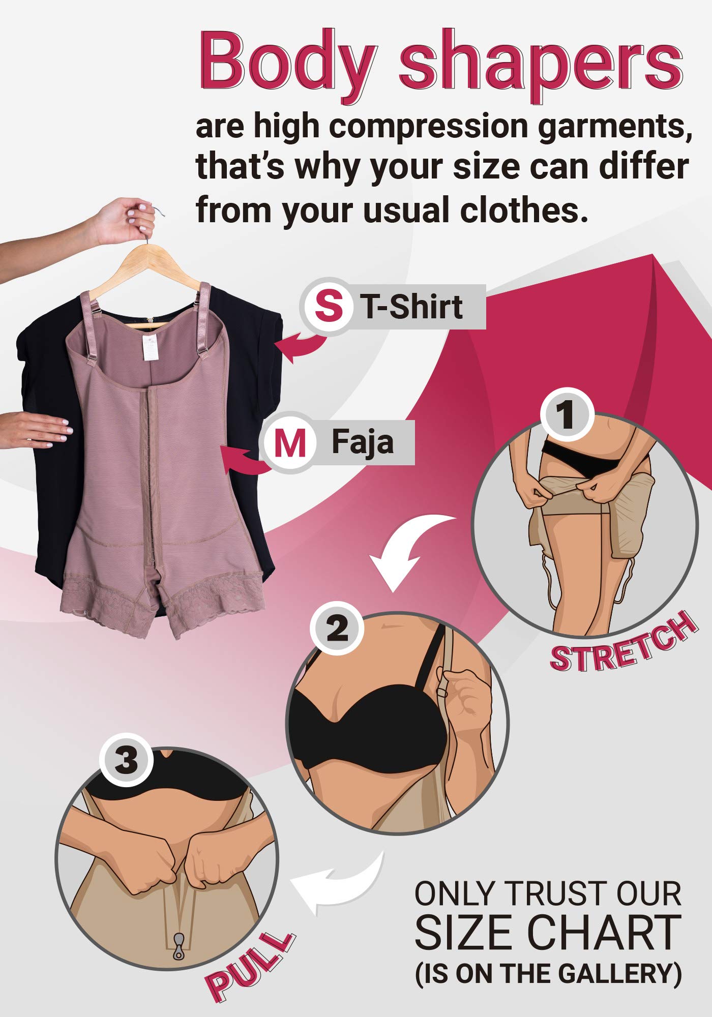 LT.ROSE Fajas Colombianas Postpartum Shapewear P111 - High Compression Post-Surgery & Postpartum Girdle for Women - Slimming Waist Trainer for Tummy Control & Body Shaping - Perfect for Recovery After C-Section or Childbirth