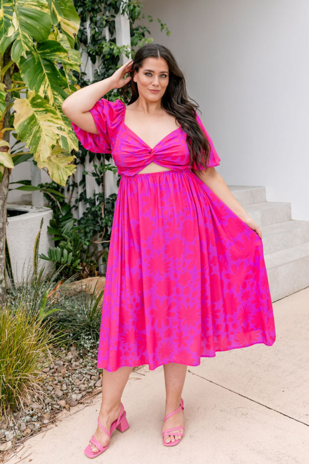 Kasey Rainbow Tina Dress - Floral Summer Dress for Women | Perfect for Beach Vacations, Weddings & Outdoor Parties