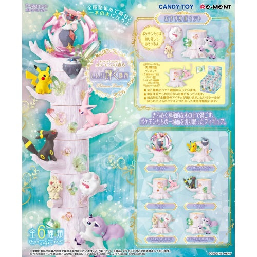 Pokemon Shining Forest Stackable Tree Vol. 06 - Re-ment 3 Inch Mini Figure Collection - Perfect for Display, Gifts & Pokemon Fan Decor