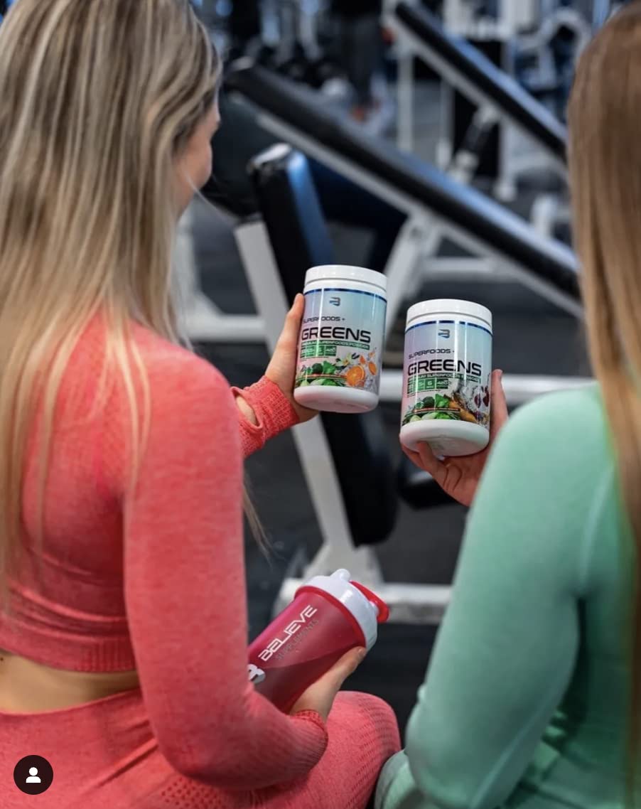 Organic Superfoods & Greens Powder - Strawberry Banana Flavor | Vegan, Gluten-Free, Nutrient-Rich Supplement for Smoothies, Shakes & Healthy Lifestyles