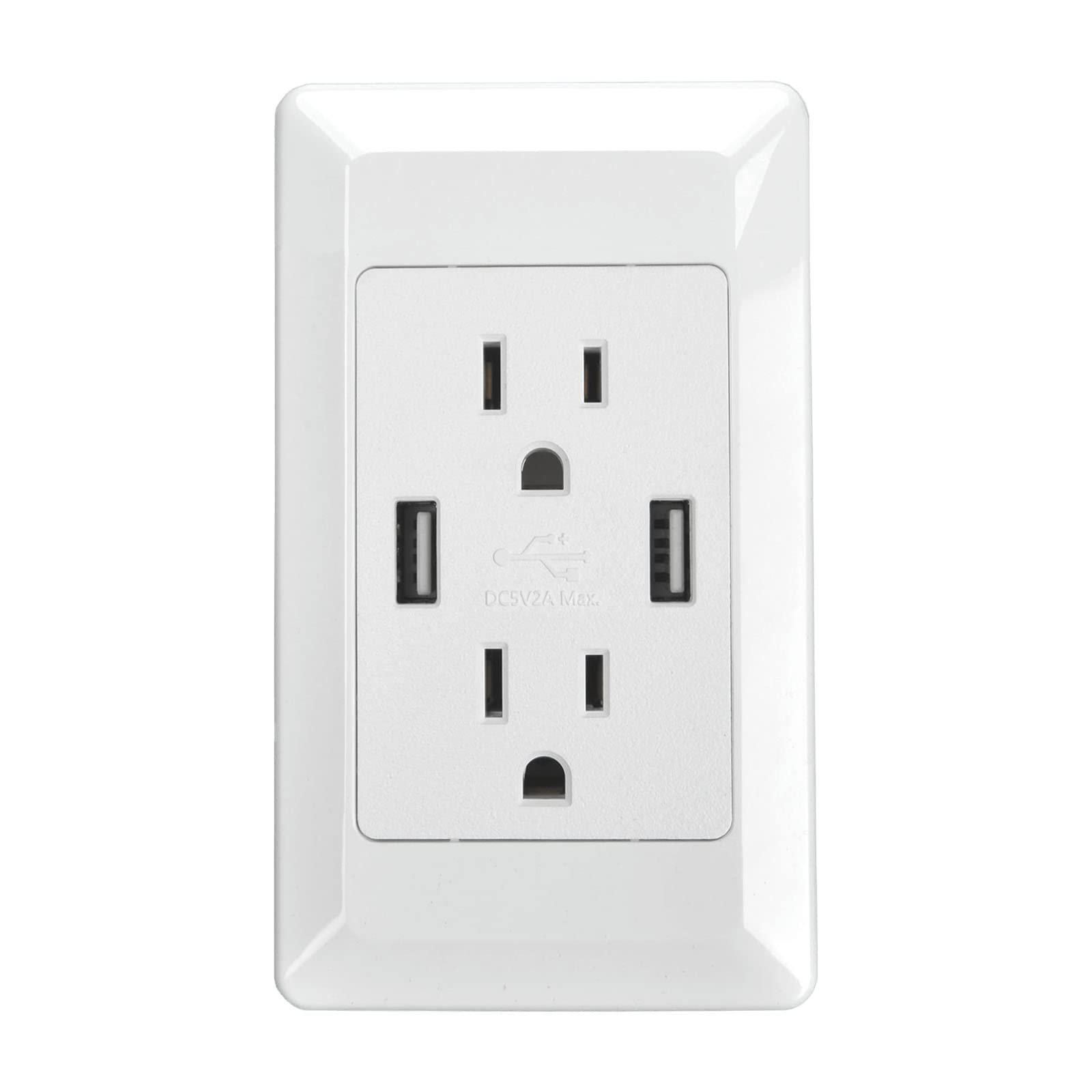 NineLeaf 30 Pack USB Wall Outlet Charger - 2.0 Amp Dual High-Speed USB Ports with Smart IC, 20 Amp Duplex Receptacle, ETL Certified - Perfect for Home, Office & Hotel Charging Stations