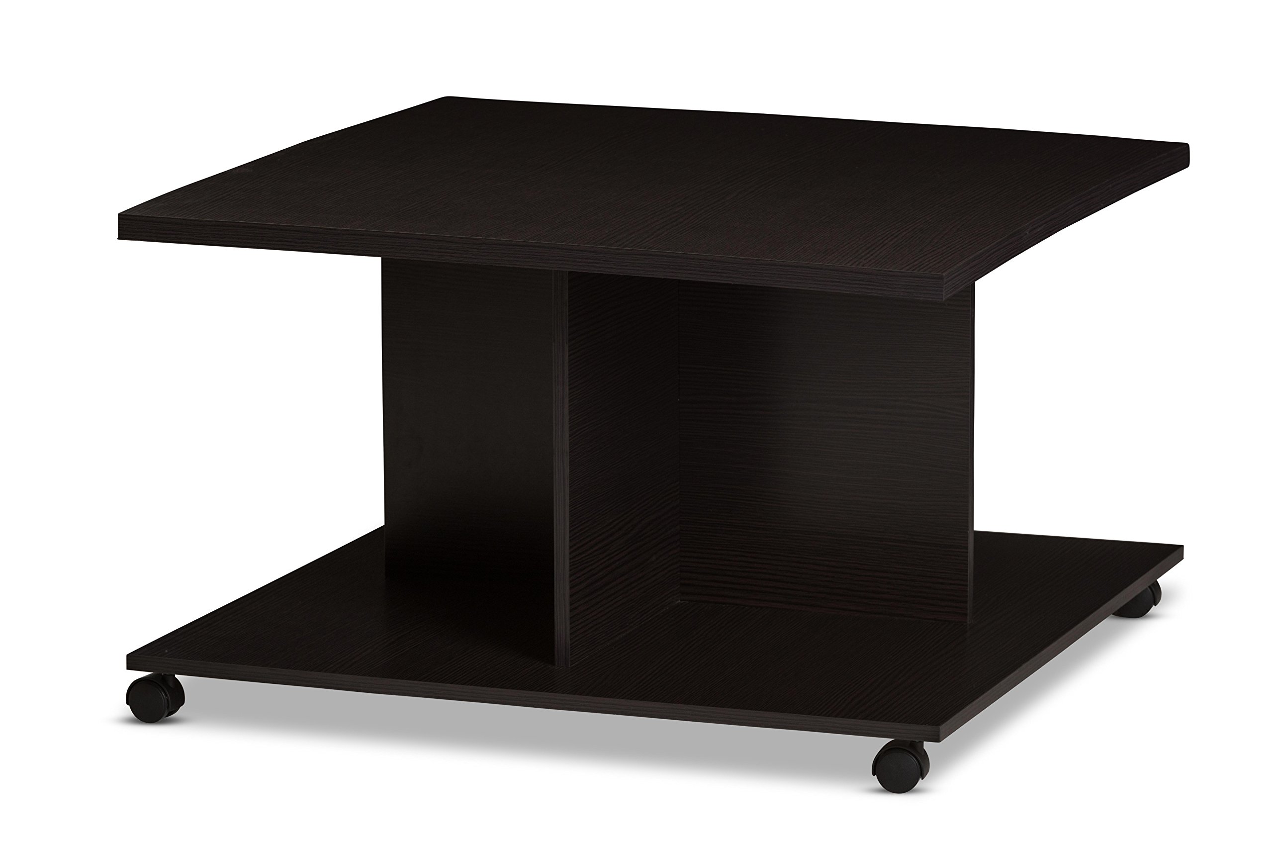 Baxton Studio Elstra Modern Coffee Table - Wenge Dark Brown Finish for Living Room, Lounge & Office Decor