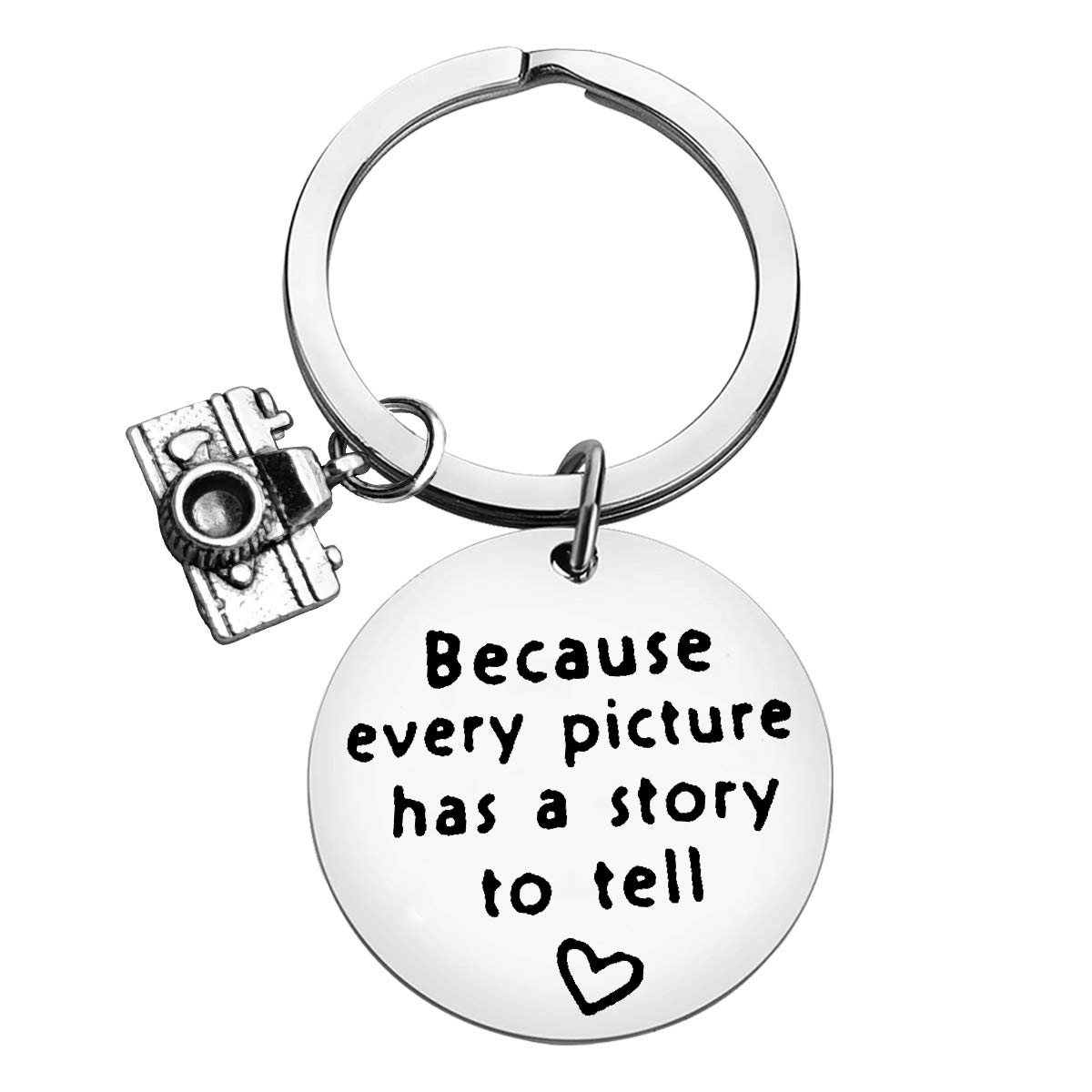 Camera Keychain for Photographers - Inspirational Photography Gift for Women & Men, Perfect for Christmas, Birthday, Retirement - Great for Daughter, Sister, Friend & Camera Lovers (Use as Bag Charm, Keyring or Photography Accessory)