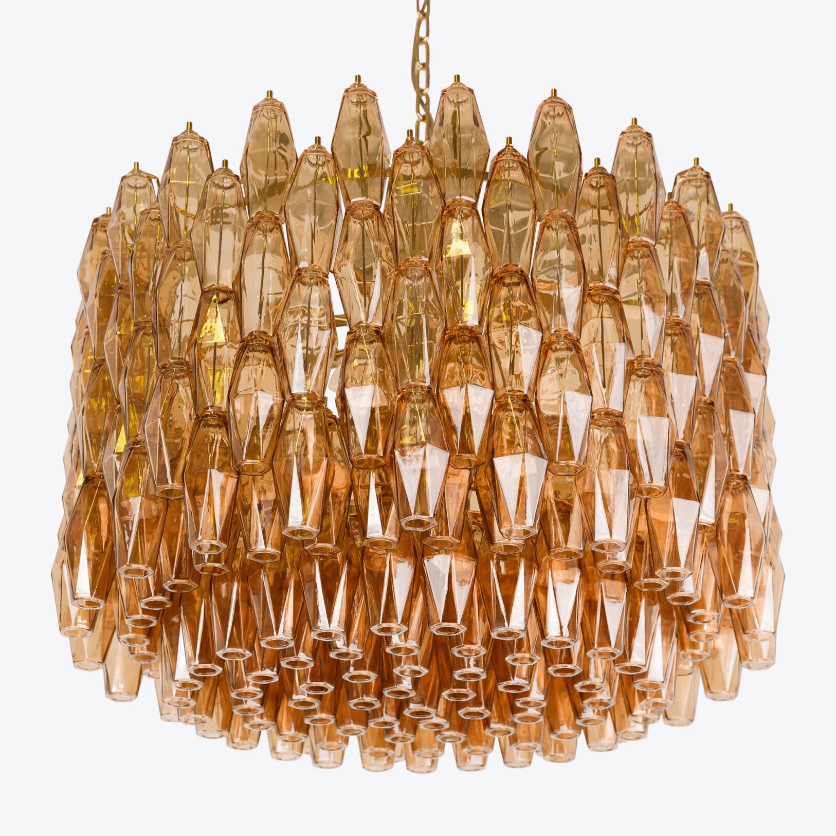 Drum Sorrento Chandelier - Modern Crystal Ceiling Light Fixture for Dining Room, Living Room & Bedroom | Elegant Lighting for Home Decor
