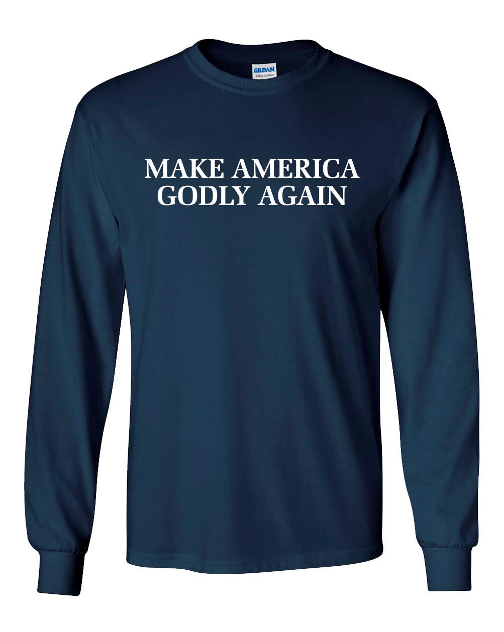 Christian Make America Godly Again Long Sleeve T-Shirt - Patriotic Religious Apparel for Men & Women - Perfect for Church, Prayer Meetings & Conservative Events
