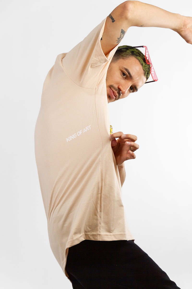 King Of Art Urban Shirt for Men - Raw Cotton Streetwear T-Shirt - Perfect for Casual Wear, Street Style & Urban Fashion