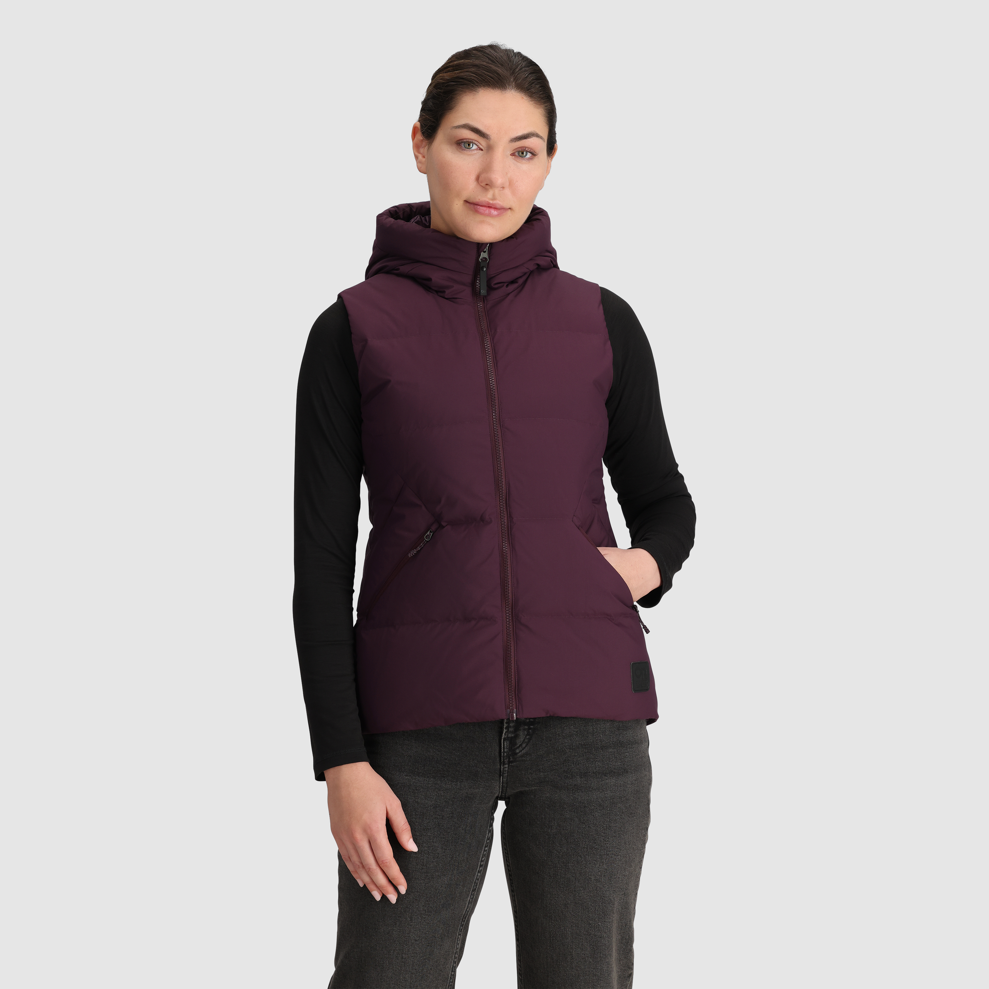 Women's Cozy Hooded Down Vest - Lightweight Warm Winter Puffer Vest for Outdoor Activities & Casual Wear