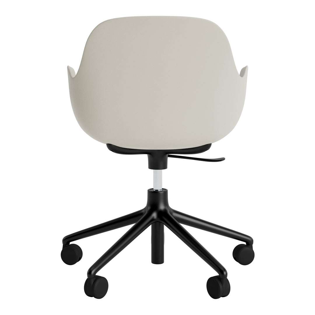 Modern Form Armchair with 5W Swivel Base & Gas Lift Mechanism - Ergonomic Office Chair for Home & Workspace Comfort