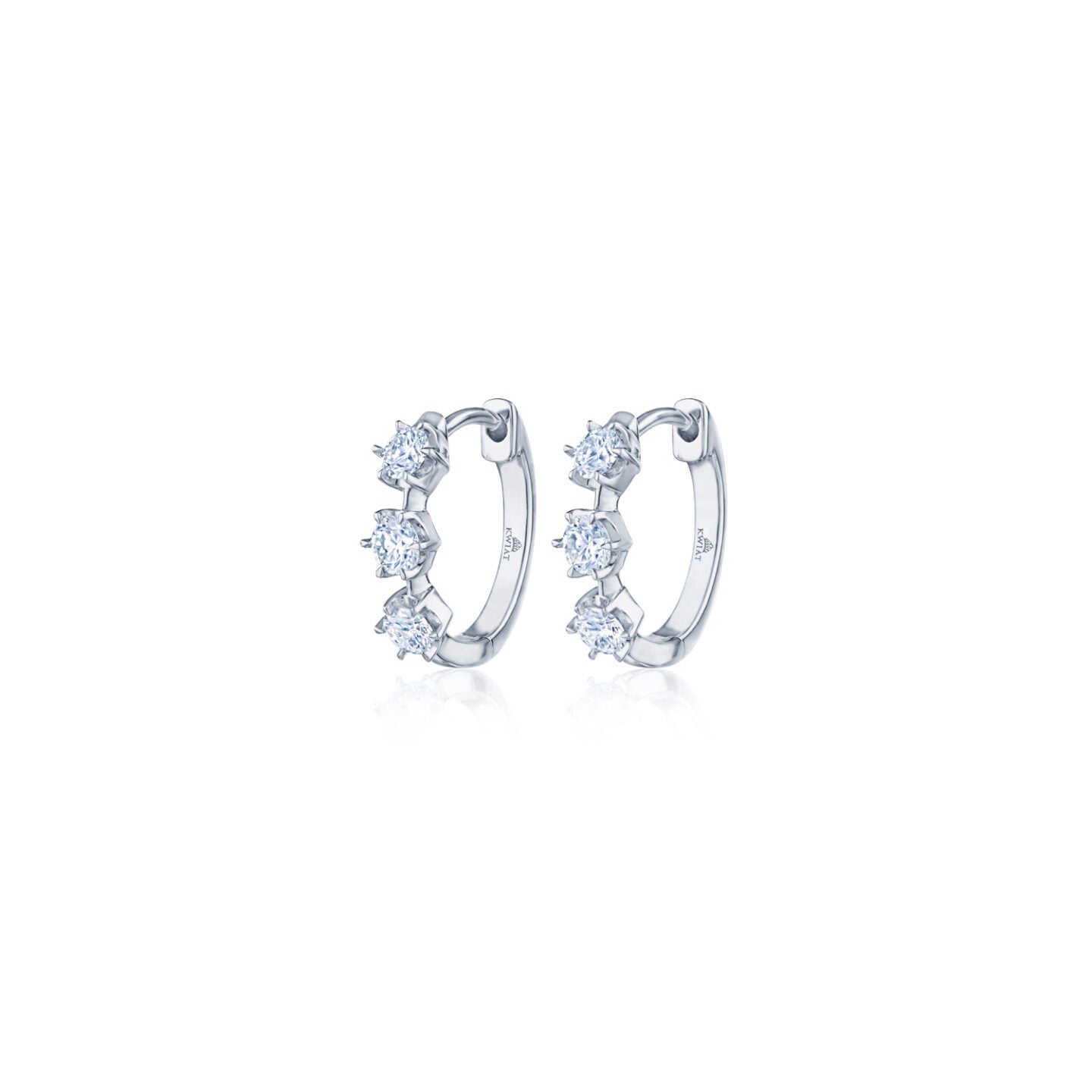 Starry Night Diamond Petite Hoop Earrings for Women - 14K Gold Dainty Stud Earrings for Everyday Wear, Gift for Her, Anniversary & Date Night Jewelry