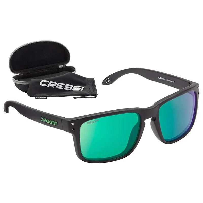 MATT BLACK / GREEN LENS